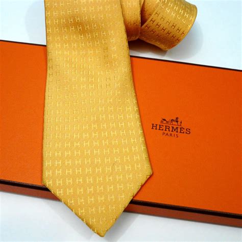 hermes yellow bow ties